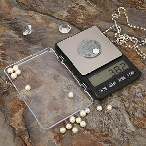 Balanza Digital Bascula Comercial Pesas Digitales 600g/0.01g - Negro