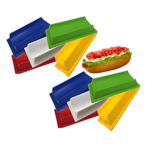 10 Porta Completos Plástico Completero Reutilizable Hot Dog