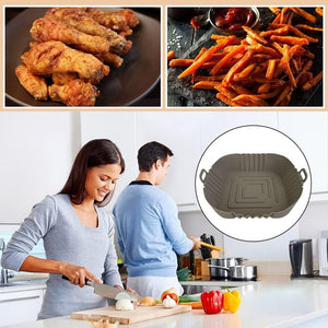 X2 Forro De Freidor Forro De Silicona Air Fryer Cuadrado