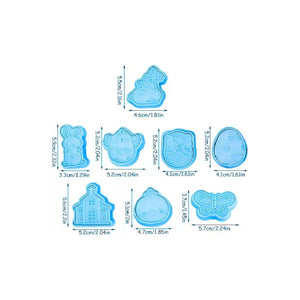 Pack X2 Moldes Galleta Pascua Cortadores Galletas Cortador Utensilios De Cocina Moldes Galletas Utensilios Cocina Cortador De Galletas Pascua Cortador Galleta Plastico Figuras De Pascua Pasteleriacl