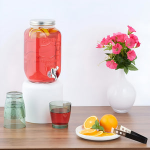Dispensador De Agua Jarro De Bebidas Barril Sobremesa 4l Transparente / Dispensador De Bebidas 4l