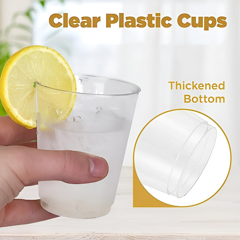 25 Set Vasos Desechables Vaso Plastico Vaso Acrilicos 438 Ml Transparente
