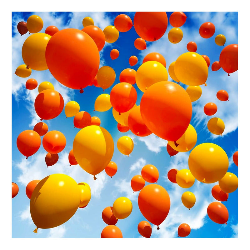 Pack 25 Set De Cumpleaños Globos Cumpleaños Globos Naranja Pack X25 Globos Naranja Metalizado 100943