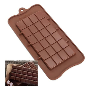 Pack X6 Molde Rectangular Barra Chocolate Molde Chocolate Tableta Barra De Chocolate Cuadrados Moldes Para Chocolates Insumos Reposteria Moldes De Silicona Color Marrón Pasteleriacluro