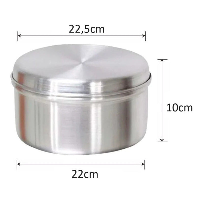 Molde Quesillero Quesillera Molde Leche Asada Molde Flan 22c Gris 22cm