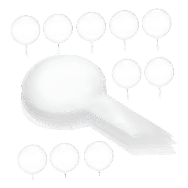 10 Globos Burbuja Globos Transparentes Cotillon Fiestas 20cm