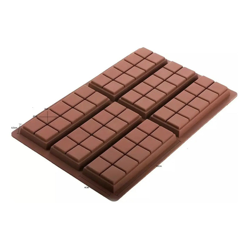 2 Moldes De Chocolate Moldes Barra De Chocolate Silicona 066 Molde Para Barras De Proteína Cavidades Rectangulares Medianas Molde Antiadherente Para Hornear Bandeja Rectangular Pasteleriuscl