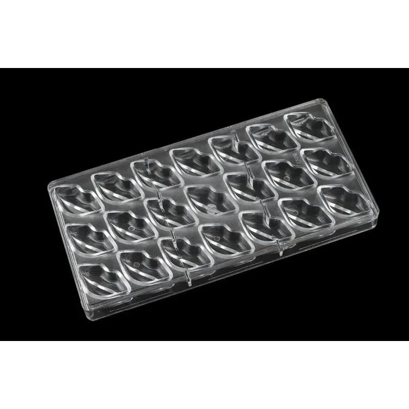 Pack X2 Molde Chocolate Acrilico Moldes Chocolate Molde Beso Bandeja Transparente Para Chocolate Moldes De Chocolate En... Gris Claro