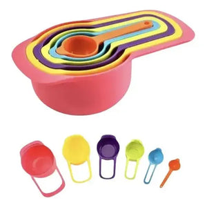 Set Cucharas Medidoras Multicolor 6 Unidades Plástico Plus Gourmet