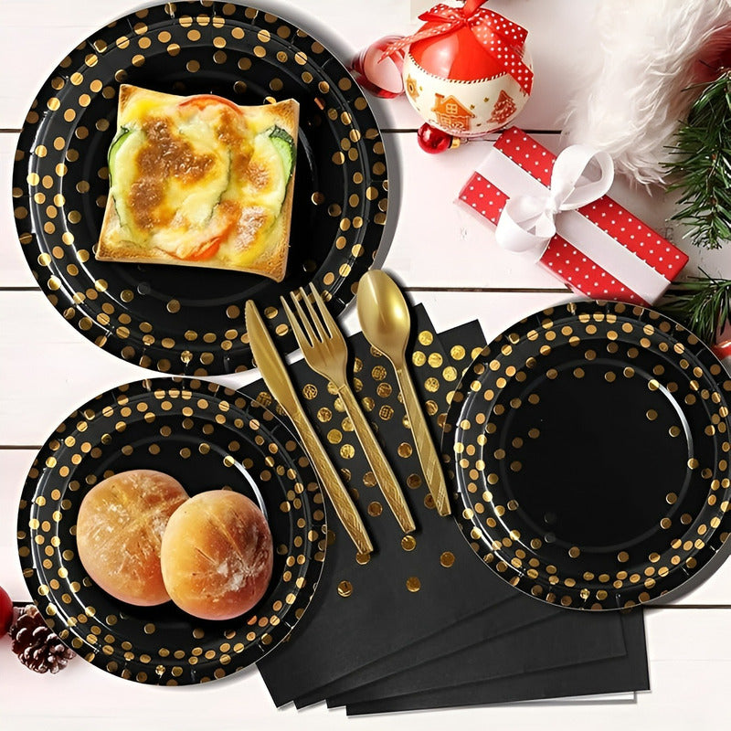 X110 Kit Cumpleaños Vasos Platos Servilletas Desechables