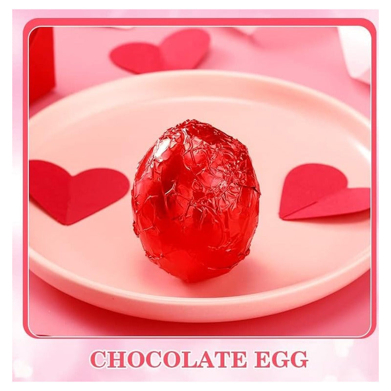 100 Envoltorios De Bombones Laminas Papel Metalizados Bombon Rojo