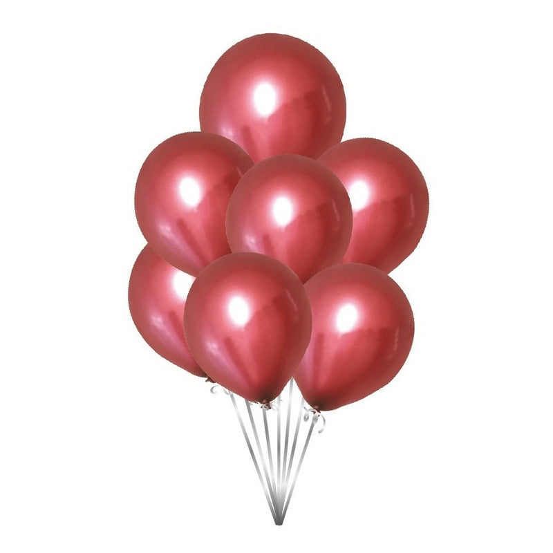 Pack 25 Set De Cumpleaños Globos Cumpleaños Globos Vinotinto Vinotinto 100945