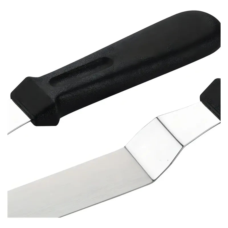 Set De 3 Espátulas Curvas De Acero Inoxidable Para Repostería Y Glaseado