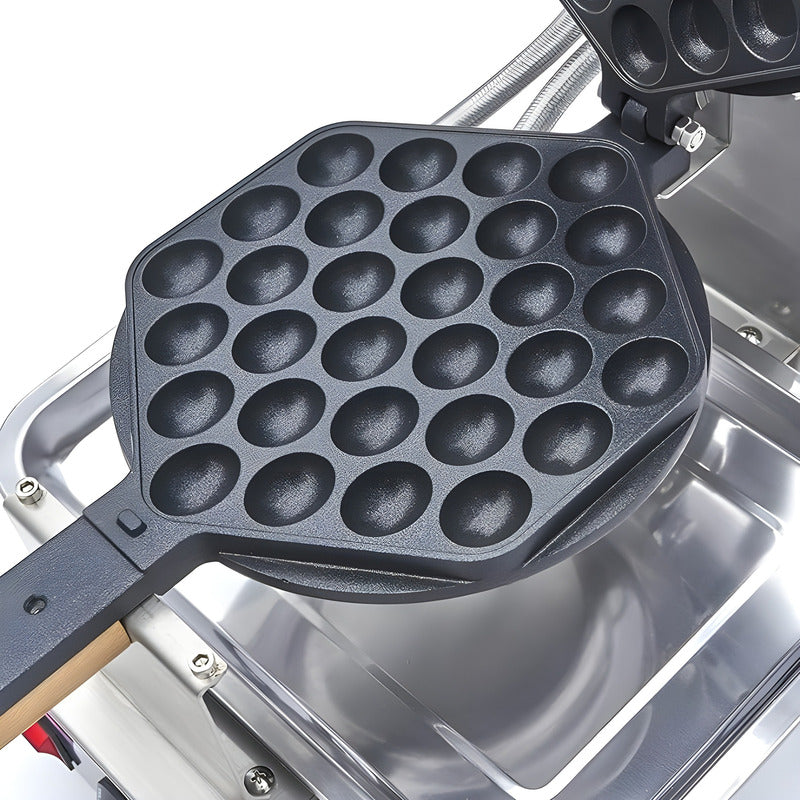 Maquina Para Waffles Wafleras Con Formas Waffle Burbuja Gris / Waflera Burbuja