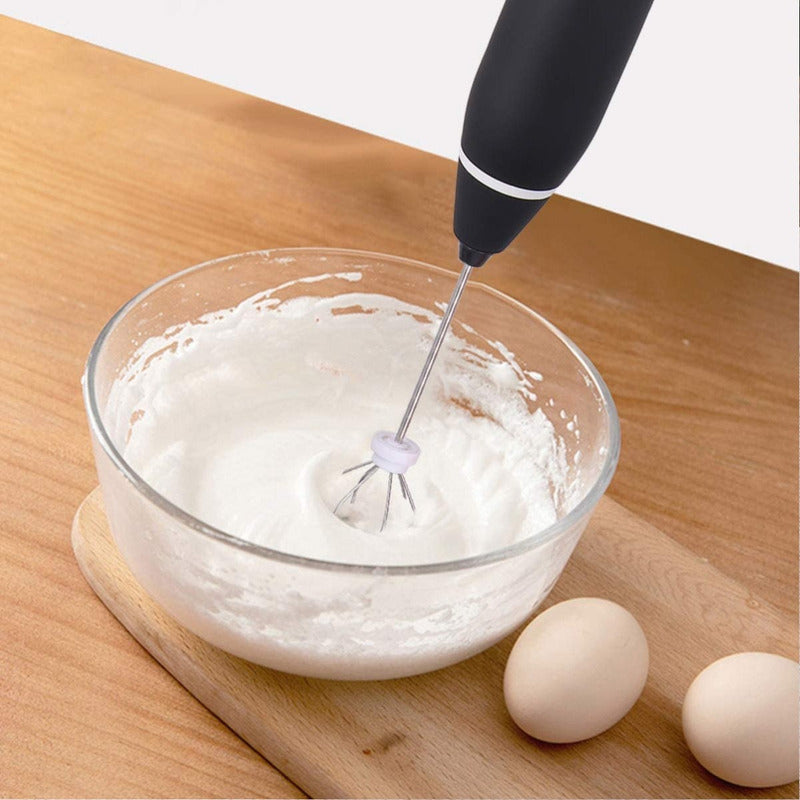 Batidora Electrica Batidora De Mano Espumador Batidoras W-36 Negro