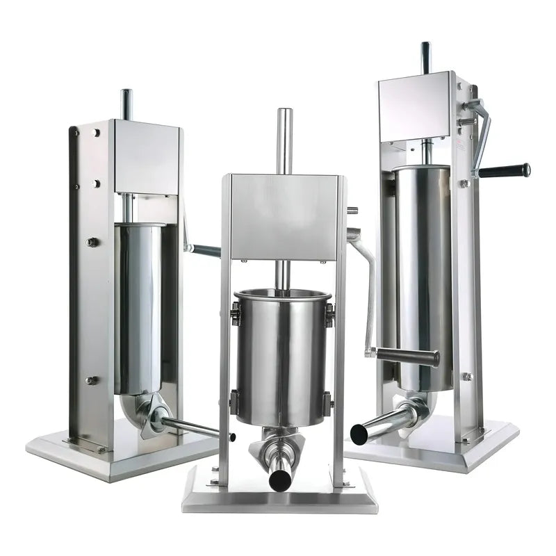 Embutidoras Manual Embutidora Vertical Acero Inoxidable 12l Plateado