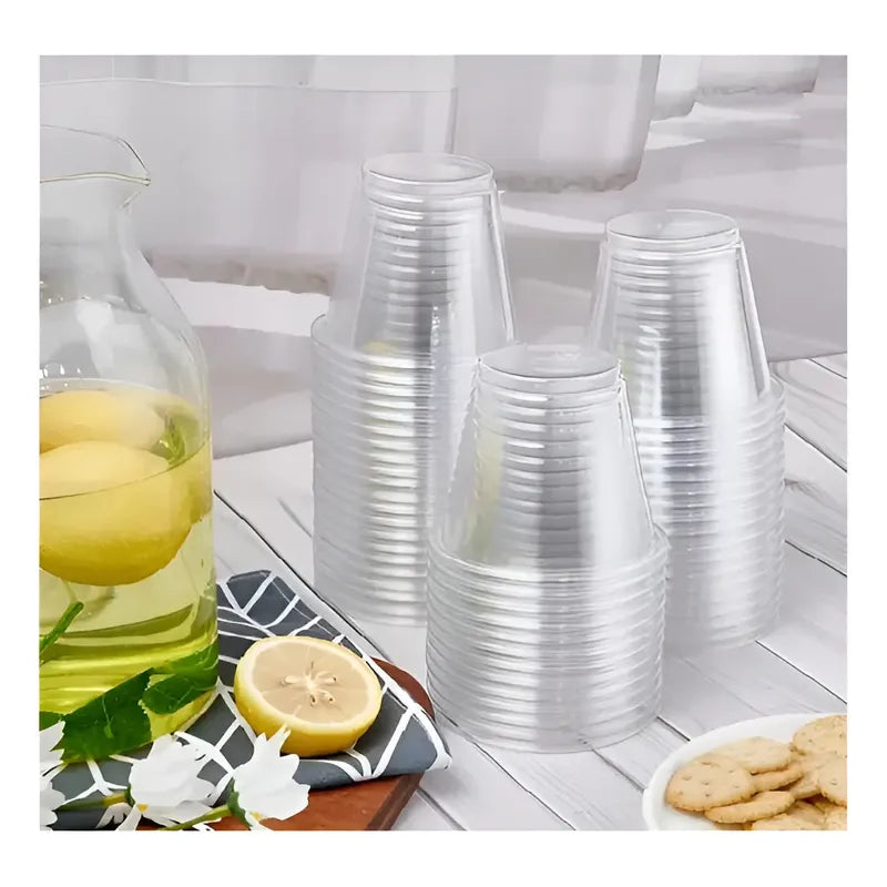 X200 Vasos Plásticos Desechables 5oz Vasos Desechables Para Bebidas Frías 5oz 148ml Vasos Descartables 5oz Vasos... Transparente