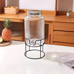 Dispensador De Jugos Acanalado Con Atril Dispensadores 3.8l