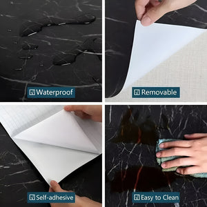 2 Papel Mural Pvc Autoadhesivo Papel Para Pared Marmol 10mts