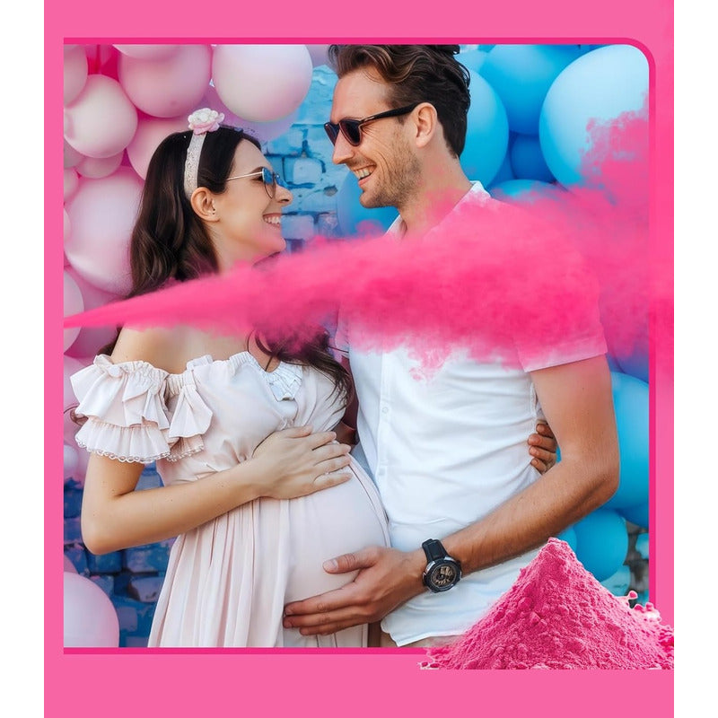 Packx2 Extintor Humo Revelacion De Genero Cañon Spray Color  Ros-151041