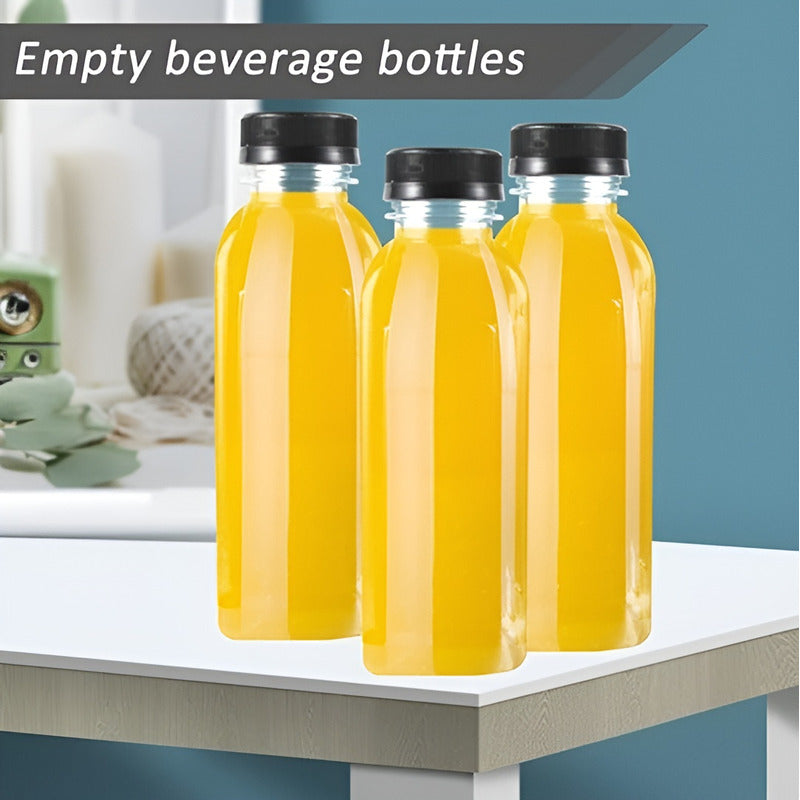 6 Botellas Plasticas Transparentes Botella Con Tapa 500ml Tranasparente