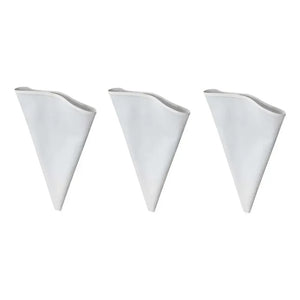 Pack X3 Manga Pastelera Profesional Tela Mangas De Tela 40cm Blanco