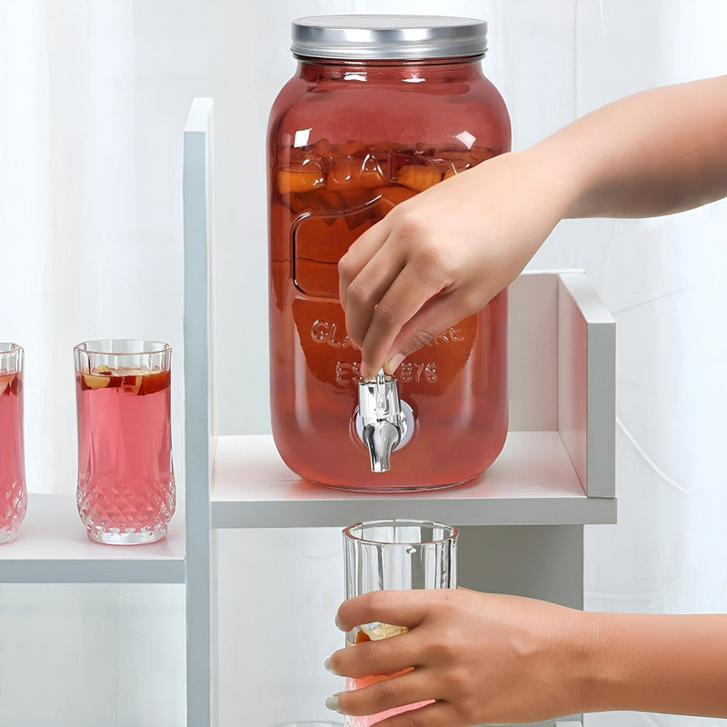 Dispensador De Agua Jarro De Bebidas Barril Sobremesa 4l Transparente / Dispensador De Bebidas 4l