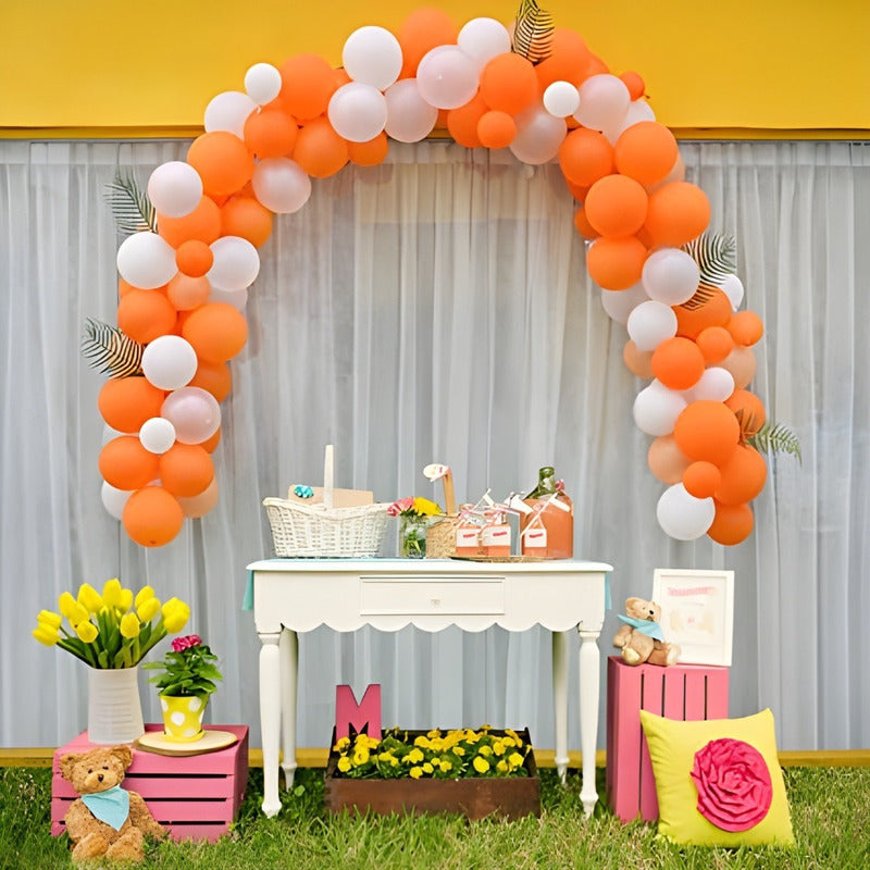 25 Set De Cumpleaños Globos Cumpleaños Globo Naranja 0959