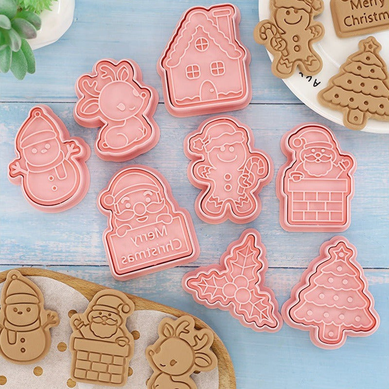 8 Moldes Para Galletas Cortador Galletas Cortadores Navidad