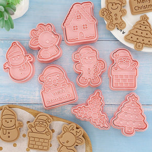 8 Moldes Para Galletas Cortador Galletas Cortadores Navidad