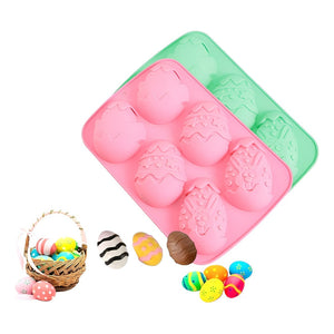 Set 4 Moldes Chocolate Silicona Molde Chocolate Huevo Pascua