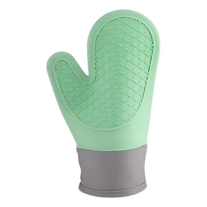 Guante Silicona Para Horno Toma Olla Guantes Cocina 27 Cm Verde Agua Guantes Silicona 27cm