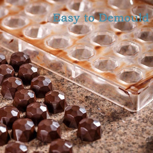 Pack 4 Moldes Chocolate Molde Chocolate Policarbona Diamante