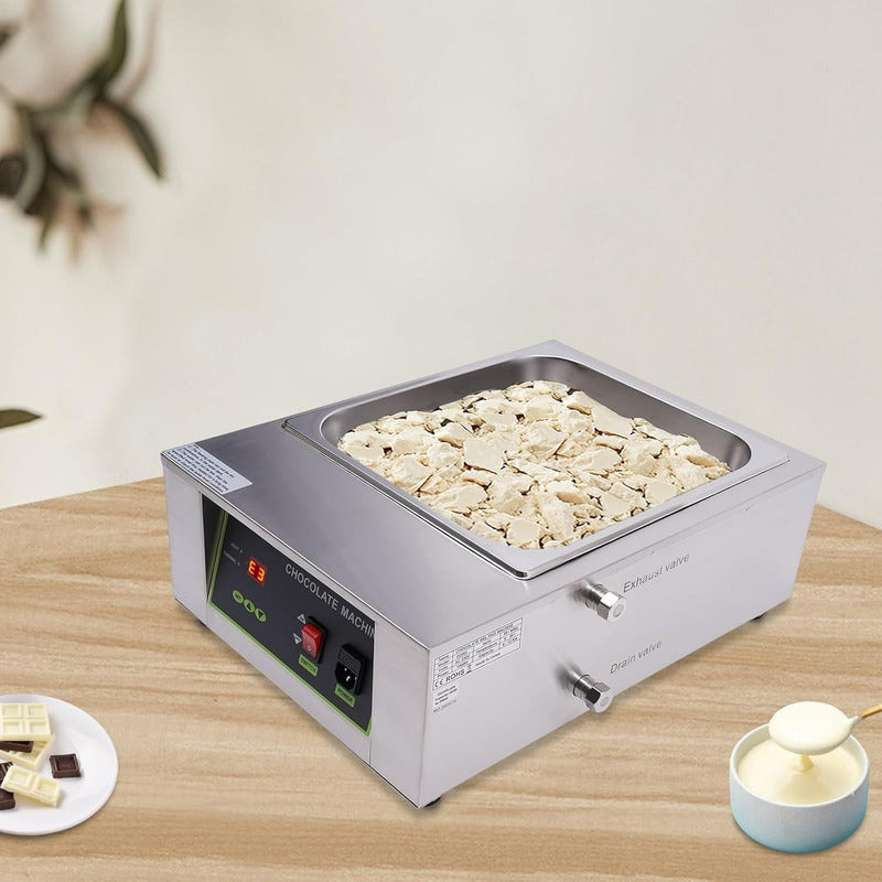 Maquina De Chocolates Olla Fondue Olla Para Fundir Chocolate Plateado