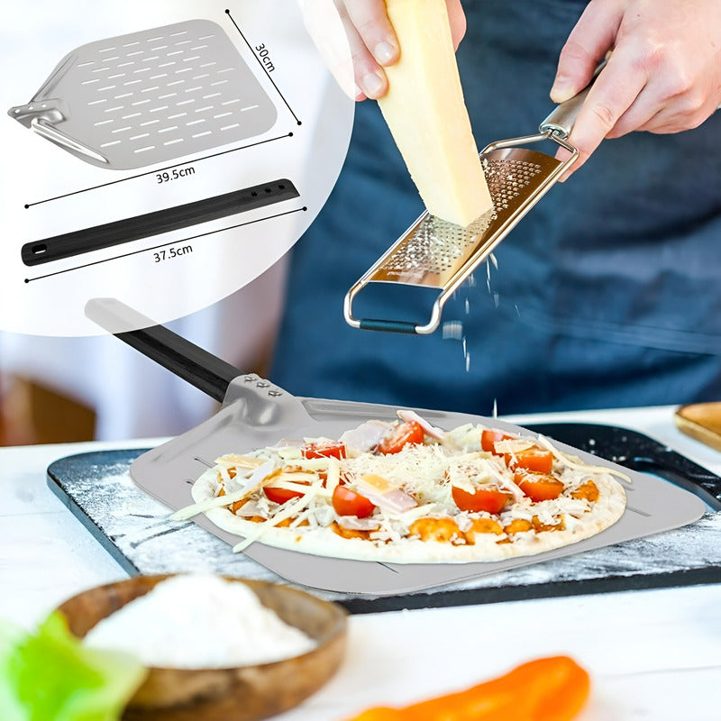 Pala Para Pizza Espatula Pizza Pala De Pizza Perforada 30cm Plateado