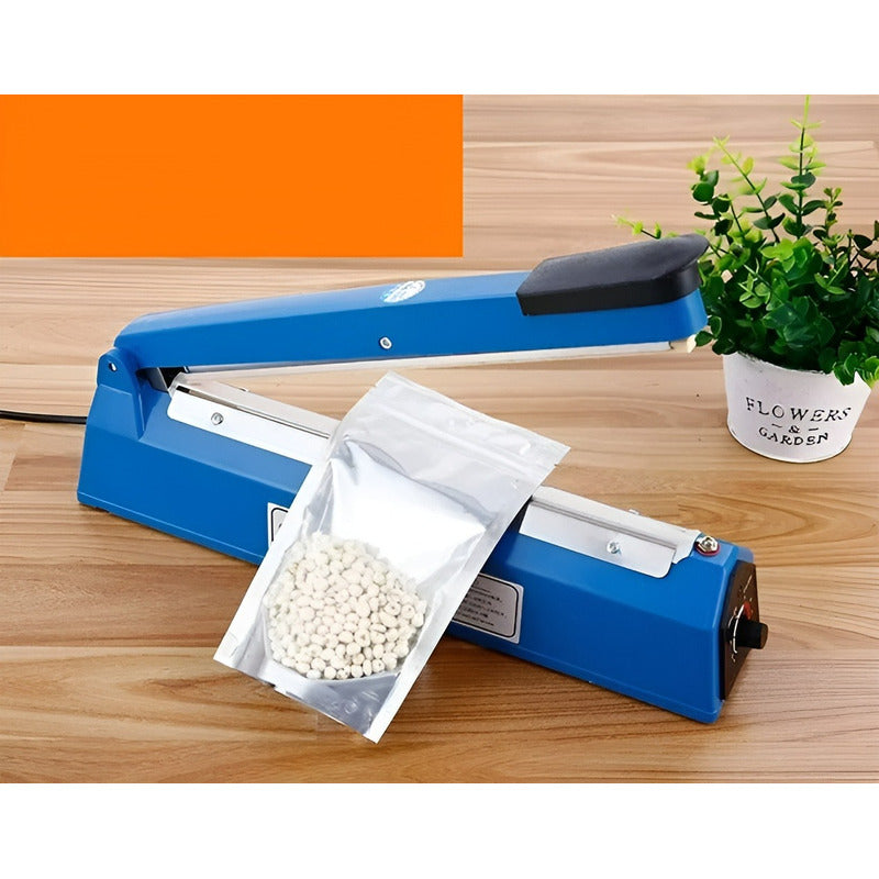 Sellador De Bolsas Selladora Termica Selladora Plastico 20cm Azul