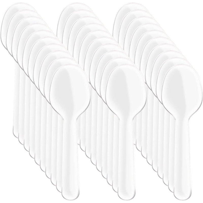 X250 Cucharas Postres Cucharas Desechables Cucharas Helado