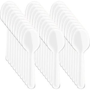 X250 Cucharas Postres Cucharas Desechables Cucharas Helado Transparente Transparente