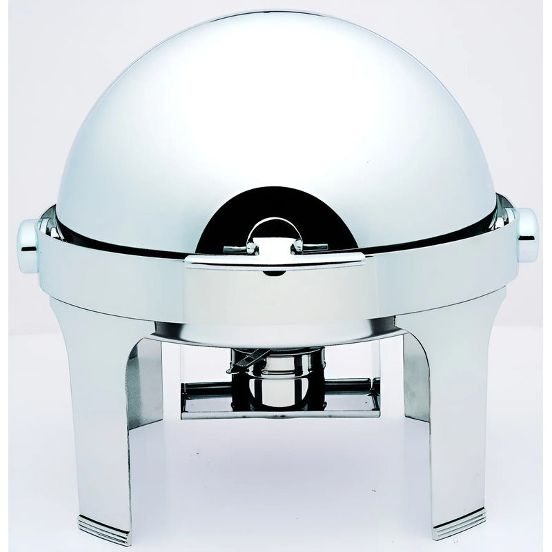 Chafing Dish Chafer Bufetera Buffet Vapor Chafer Redondo 5l Plateado