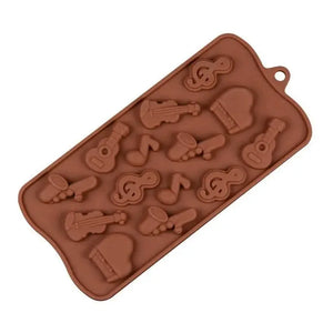 Moldes De Chocolate Moldes Silicona Chocolate Instrumentos Bordó