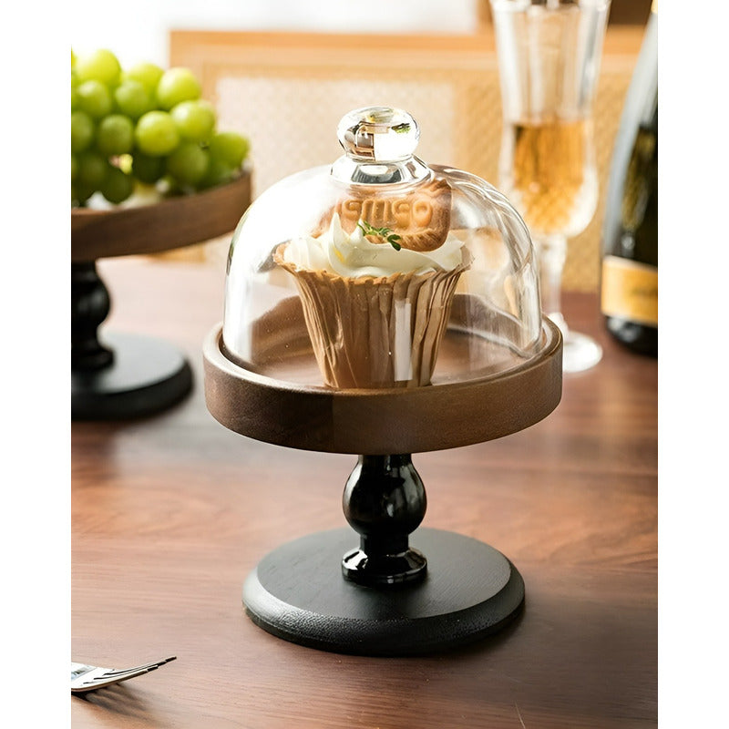 Porta Cupcake Base De Torta Base Para Cupcakes Soporte 18cm Negro