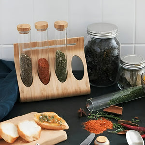 Set Especieros Organizador Condimentos Especieros Cocina 4pz