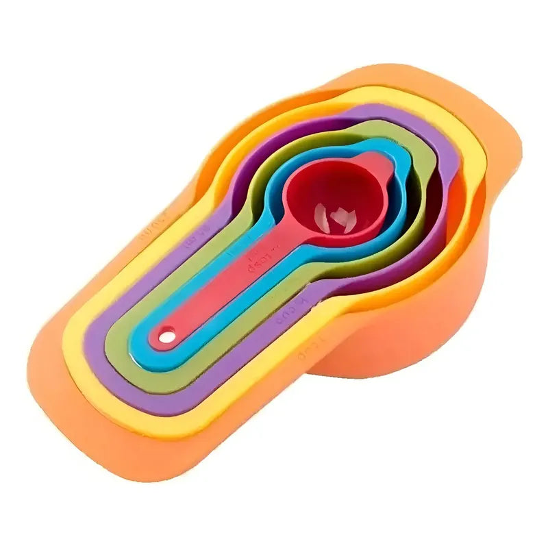 Cucharas Tazas Medidoras Cucharas Medidoras Plastico Colores Multicolor Variado