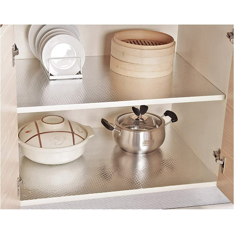 2 Papel Aluminio Autoadhesivo Papel Mural Cocina Laminas 3m Gris