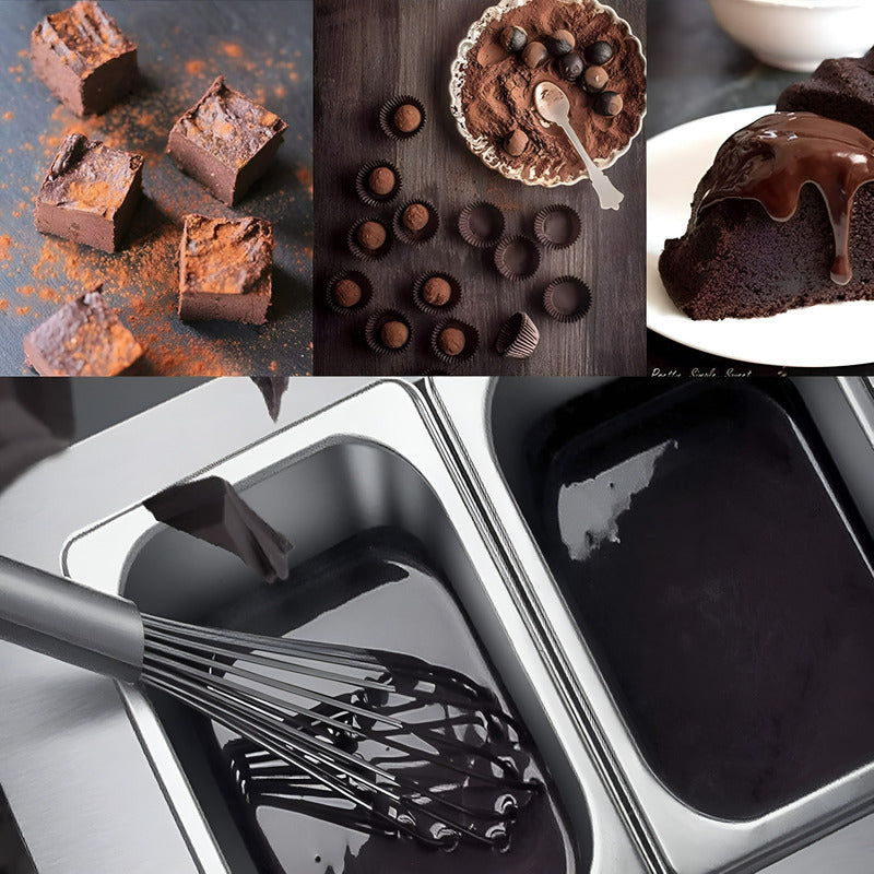 Olla Para Fundir Maquina Derretir Chocolate Olla Fondue 3cav Plateado