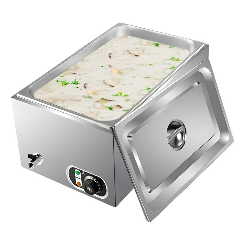 Chafer Bufetera Baño Maria Electrico Chafing Buffet Vapor 6l