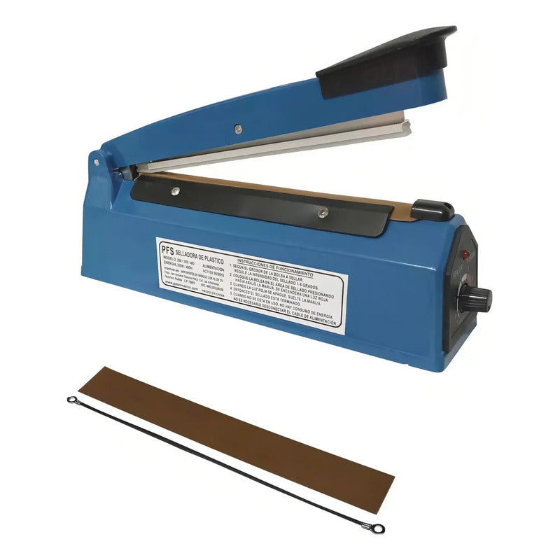 Maquina Selladora Termica Para Bolsas De 20 Cm Guian Azul