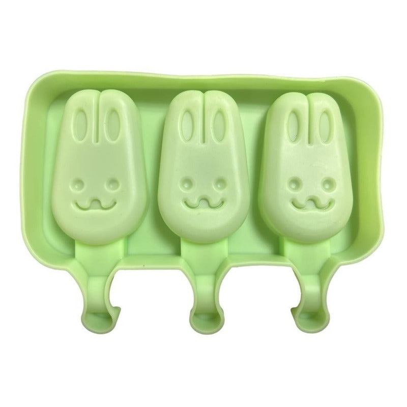 Moldes De Silicona Para Helados Molde Paletas Helado Conejo - Multicolor