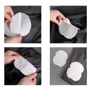 X20 Parches Protectores Piel Antitranspirantes Axilas Polera Antitranspirantes Protectores Dérmicos Protectores... Blanco