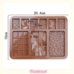 Moldes De Chocolate Moldes Barra De Chocolate Silicona B9 Molde Para Chocolate Artesanal Molde De Silicona Profesional Para Repostería Molde De Silicona Para Barras Tipo Tabletas Pasteleriuscl